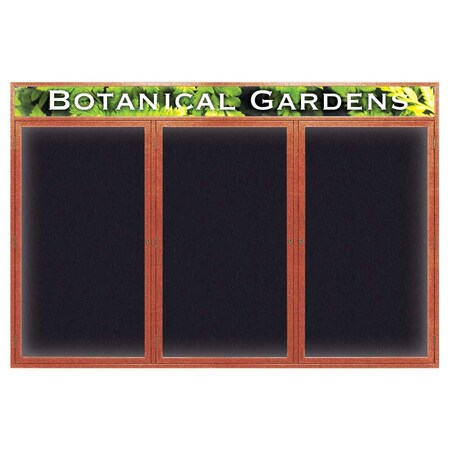 United Visual Products Open Faced Traditional Rounded Corkboard UV642ARC-GOLD-APRICOT